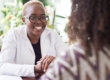 a woman has her medications properly managed by a confident professional