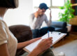 person in therapy after wondering can a psychiatrist help with anxiety