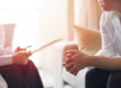 person completing intake with counseling after recognizing signs you need therapy