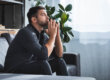 A man wondering, "Does anxiety ever go away?"