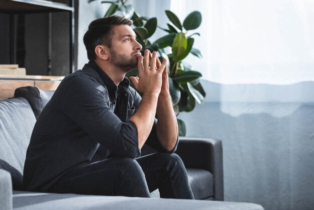 Does Anxiety Ever Go Away Permanently A man wondering, "Does anxiety ever go away?"