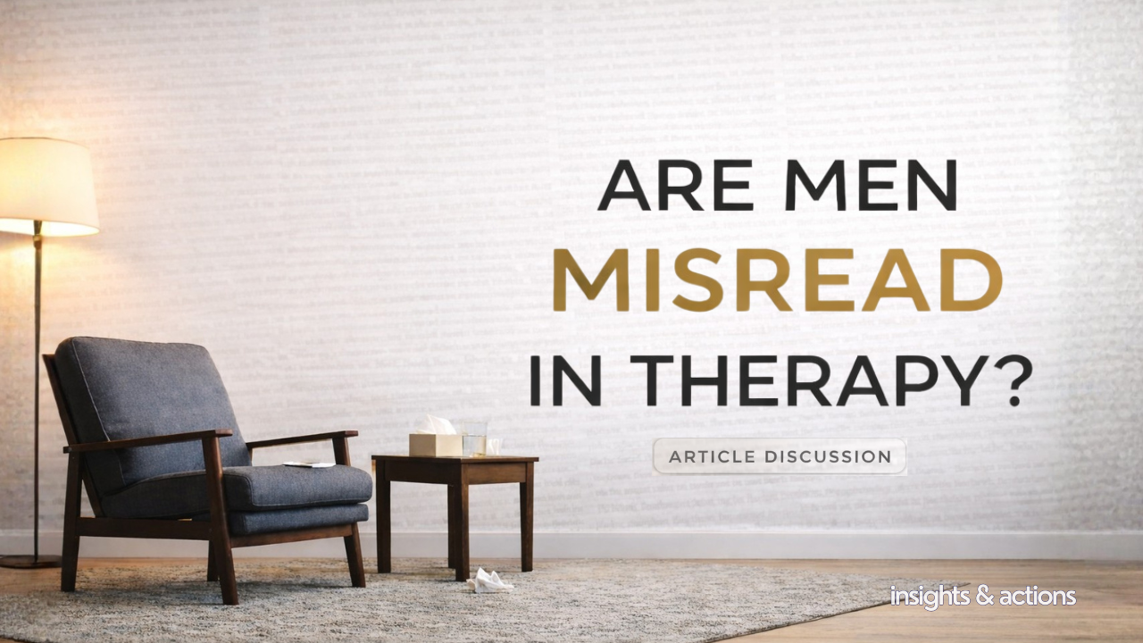 Men's experience in therapy (Where have all the male therapists gone?)