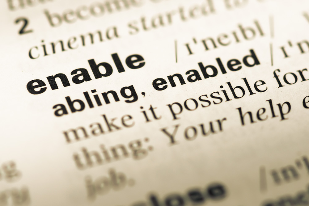 helping vs enabling